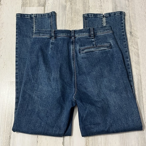 J. McLaughlin Rainey Stretch Straight Leg Slit Front Jeans Size 2 - Picture 6 of 13